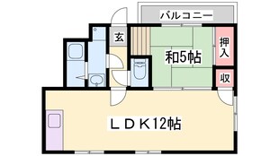 南五葉ハイツの物件間取画像